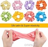 DIWUJI 40pcs Silk Satin Hair Scrunchies Strong Elastic Bobble Bands Women Girls view 3