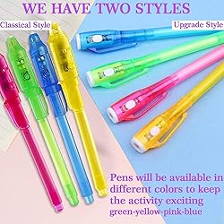 iGeeKid 24 Pack 2 Style Invisible Ink Pen with UV