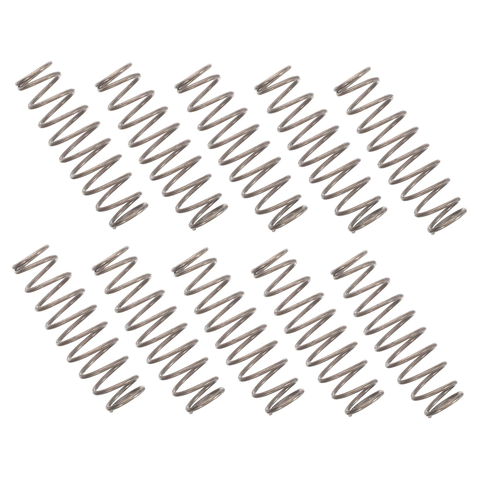 KONTONTY 10pcs Replacement Pruning Shear Spring Stainless Steel Spring Parts for Garden Scissors Precision Trimming Tool Accessories for Efficient Pruning