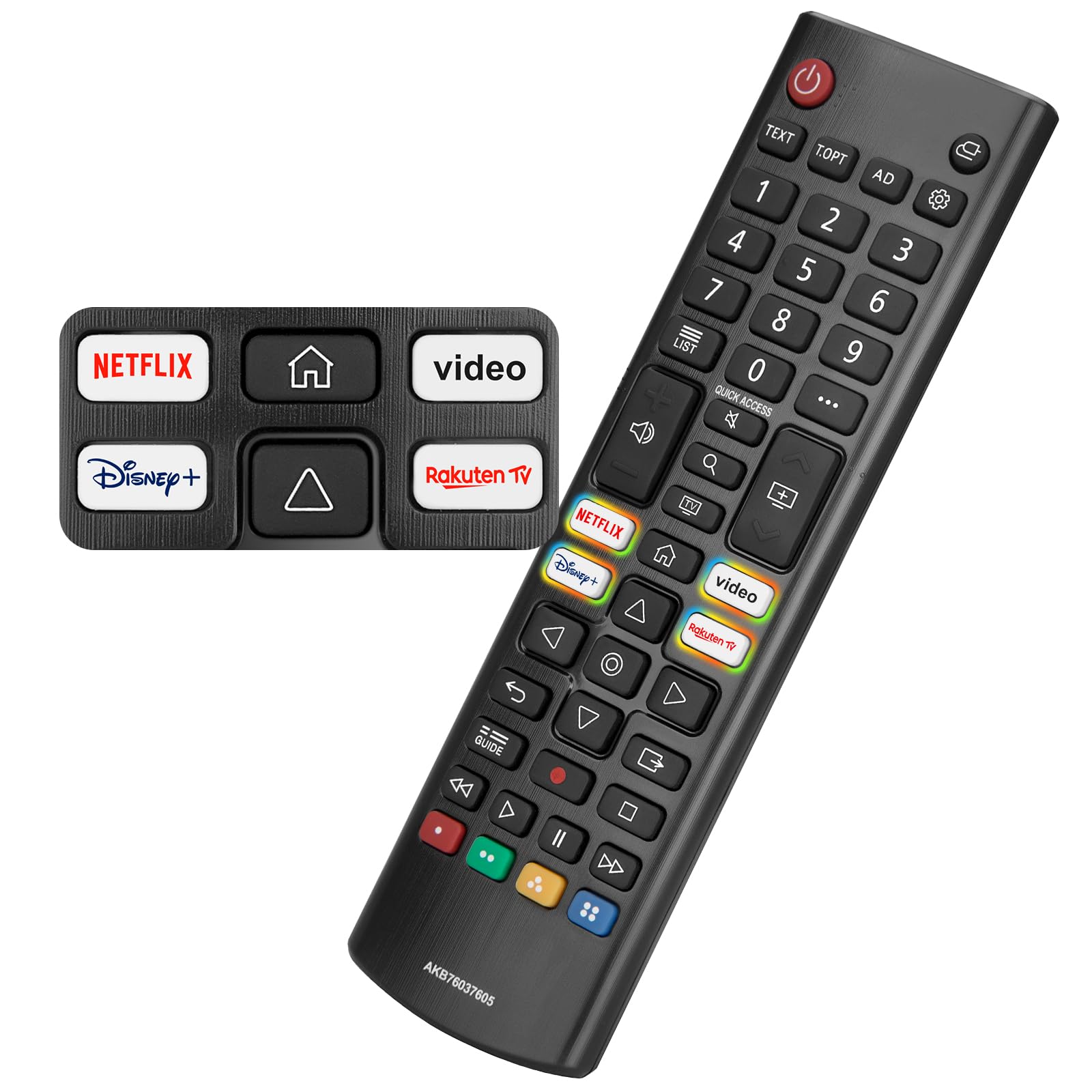 Universal Replacement for LG-Smart-TV-Remote, New Upgraded Infrared Remote Control for LG Smart TV with Shortcut Buttons