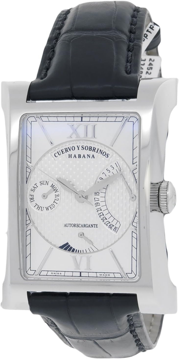Cuervo Y Sobrinos Esplendidos A2452/LL Leather Automatic Mens Watch