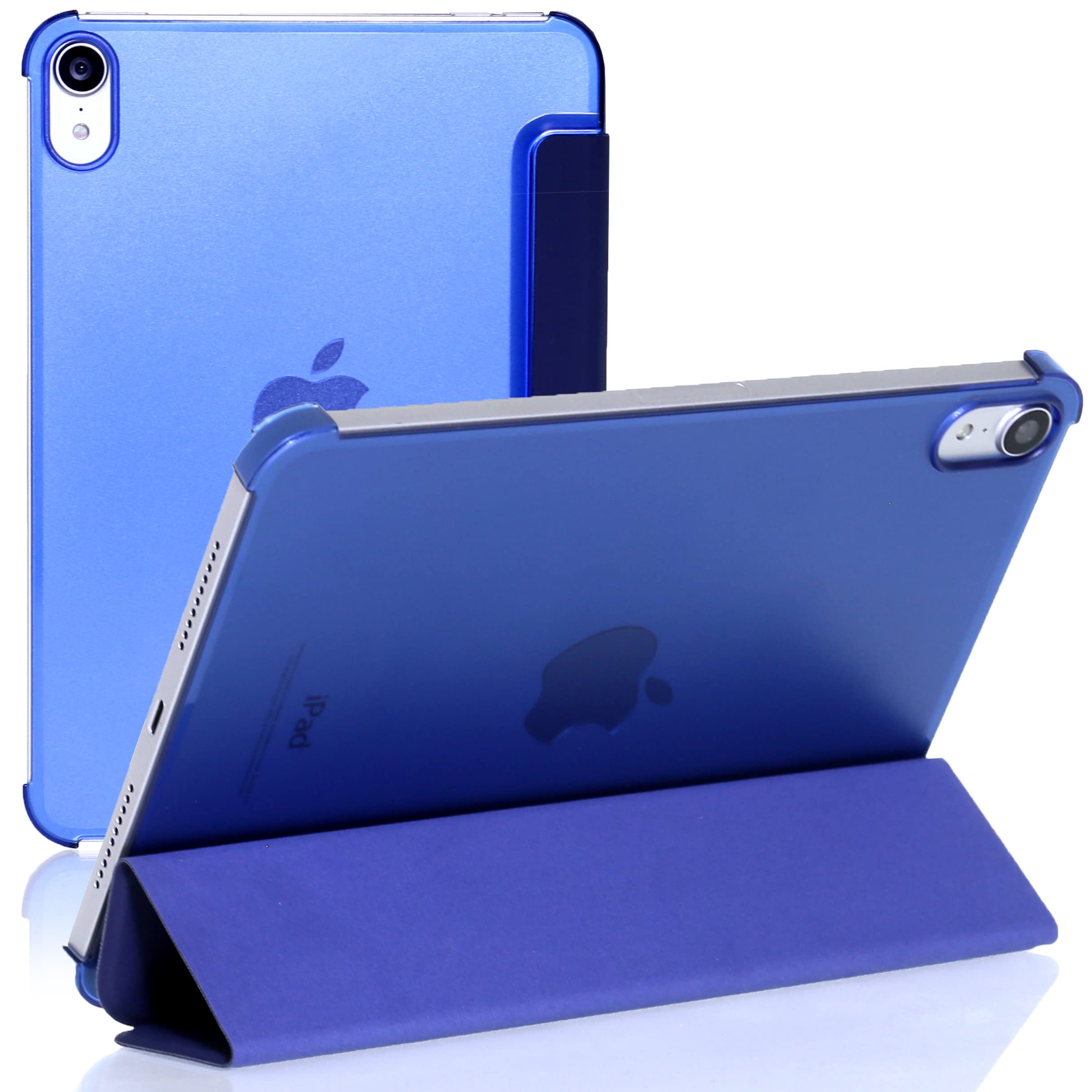 Smart and Slim Magnetic Stand Case for iPad Mini (2021) iPad Mini 6th Generation 8.3 inch with Auto Sleep-Wake Function (Blue)
