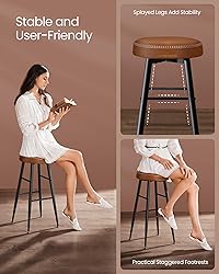 VASAGLE EKHO Collection - Bar Stools Set of 2, Bar