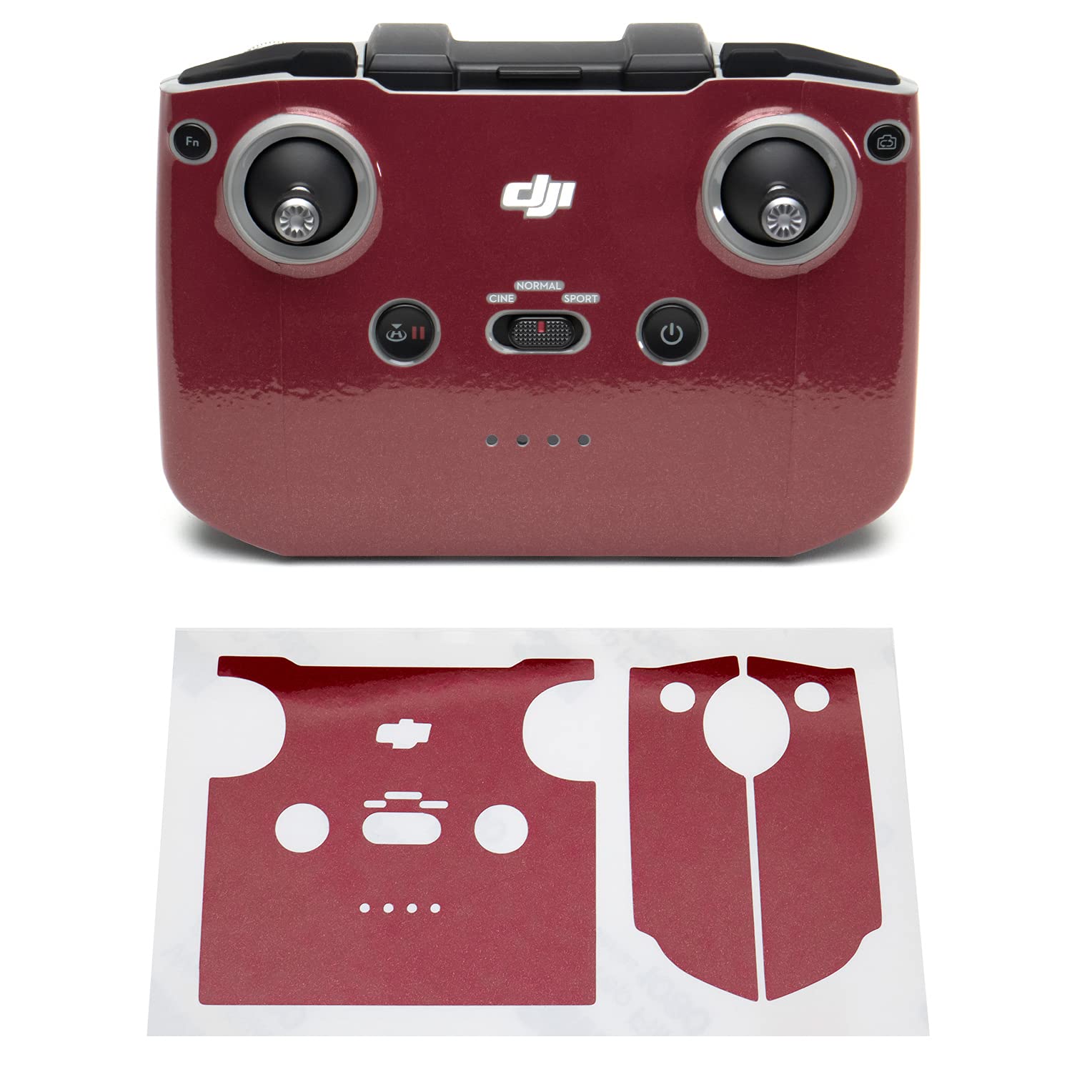 Wrapgrade Skin compatible with DJI Air 2S | Remote Controller (JAPAN RED)