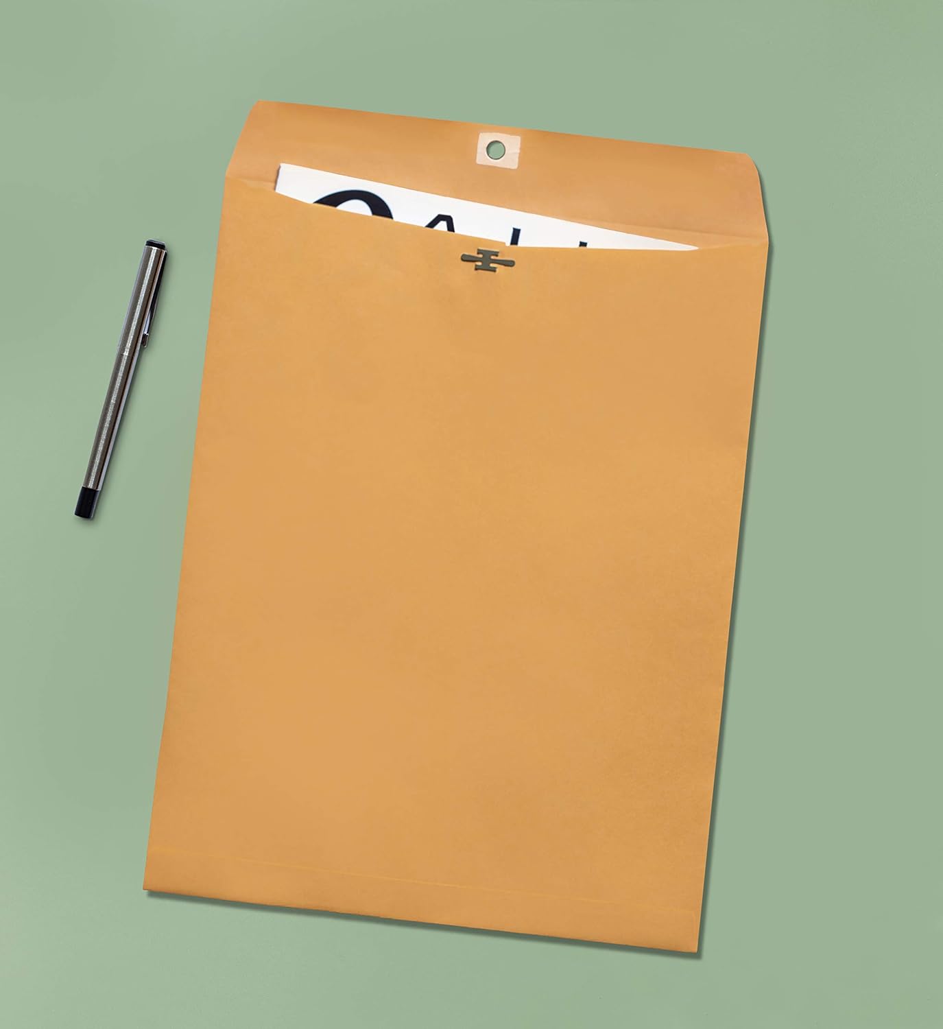Clasp Envelopes – 10x13 Inch Brown Kraft Catalog Envelopes with Clasp Closure & Gummed Seal – 28lb Heavyweight Paper Envelopes for Home, Office, Business, Legal or School - 30 Pack : Office Products