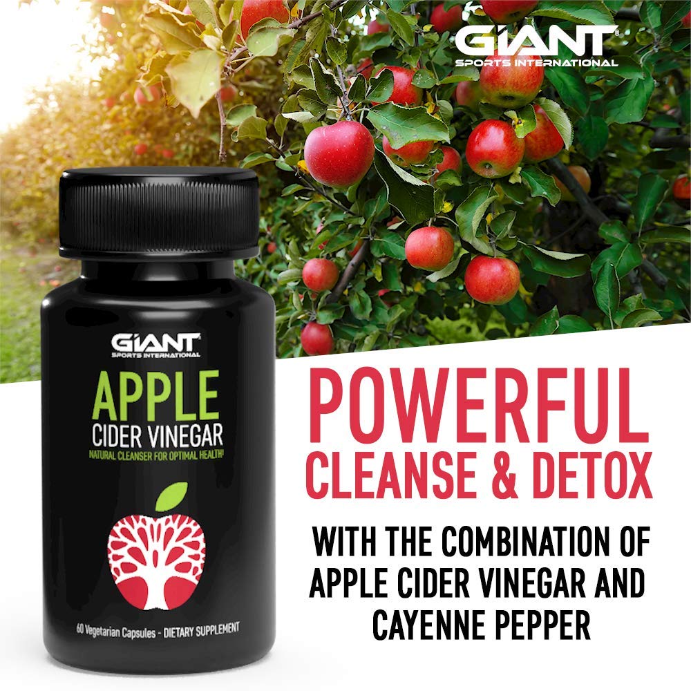 Giant Keto Apple Cider Vinegar Pills with Cayenne Pepper for Natural ...