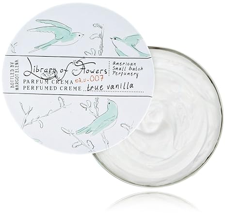 Amazon Com Library Of Flowers Parfum Creme True Vanilla 2 5 Oz Premium Beauty