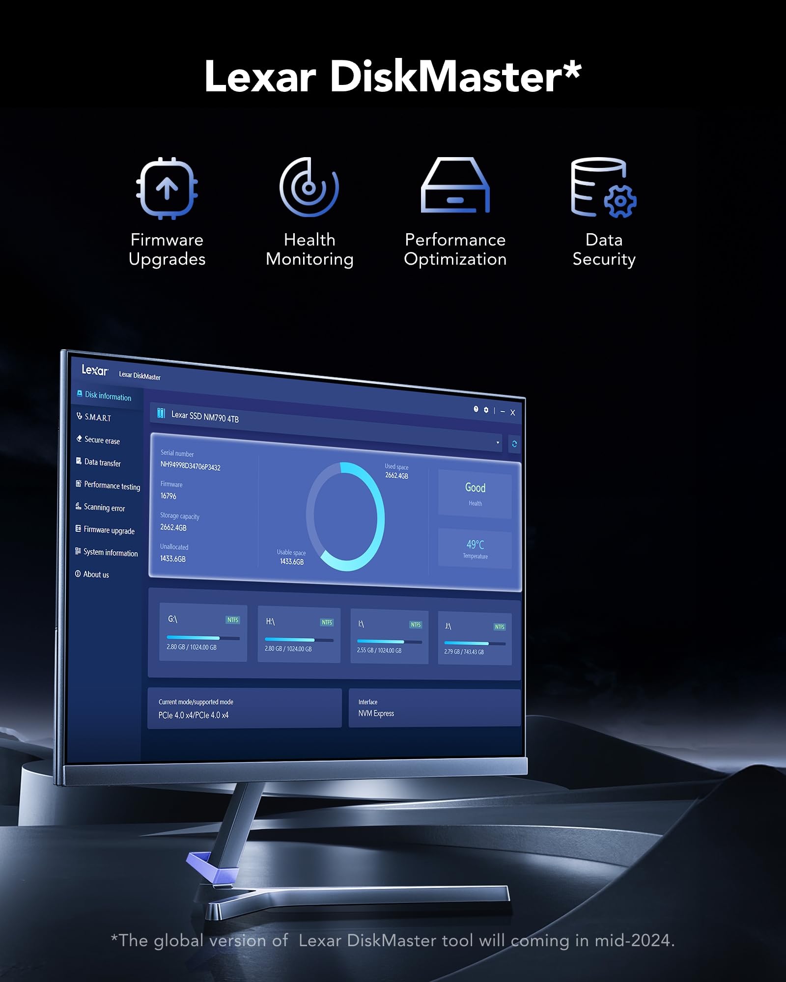 Lexar mit Kühlkörper 1 TB SSD PCle Gen5x4 NVMe, M.2 2280, PCIe 5.0 SSD, bis zu 11500 MB/s Lesegeschwindigkeit, Internal Solid State Drive für Spiele, Fotografie, Videobearbeitung und Design 8