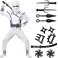 Spooktacular Creations Halloween Ninja Costume, Ninja Outfit Set for Kids, Halloween Costumes for Boys Dress Up Party
