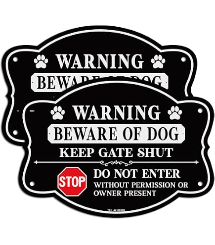 "Beware Of The Dog, It Bites" Warning Sign – PVC Or Sticker Options (Safety First Display)