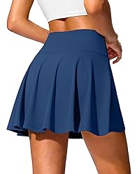 SANTINY 14" Tennis Skirt Golf Skorts with Pockets