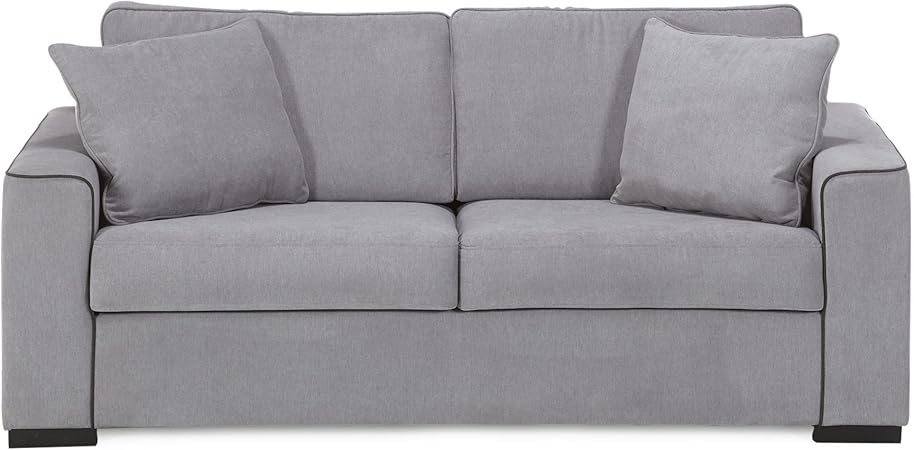 Alinea Hello Canape Convertible 3 Places En Tissu Gris Gris X185 0x8 Amazon Fr Cuisine Maison