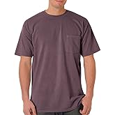 Comfort Colors Chouinard 6030 Adult Heavyweight Pocket Tee Wine PgmDye X-Large