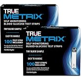 TRUE METRIX Self Monitoring Blood Glucose Test Strips, 200 Count (2 x 100) | Blood Glucose Test Strips Compatible with TRUE METRIX Self Monitoring Blood Glucose Meters, Value Pack (2, 100-Count Boxes)