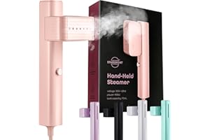 STARUMENT Portable Steamer for Clothes, Professional Handheld Garment Steamer 15s Fast Heat-up, 70ml Water Tank, 900W Mini Steam Iron for Home and Travel