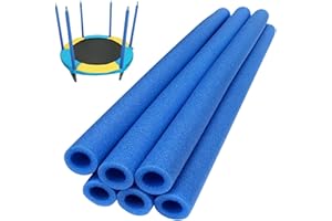 Trampoline Pole Foam Sleeves 6-Pack | Replacement Foam Padding for Trampoline Poles | Waterproof UV Resistant Enclosure Pole 