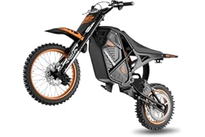 Windone RM7 Electric Dirt Bike for Teens Adults Age 13+, 2200W Peak Ebike, 48V 22.5Ah Up to 37MPH & 45-Mile Electric Motorcycle, 14"/12" Off-Road Tire E-Bike, Dual Hydraulic Brakes, Full Suspension