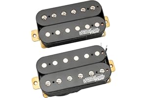 MUSICLILY Wilkinson WOHHB Ceramic Overwound Open Style Guitar Humbucker Pickups Neck Bridge Pickup Set for Electric Guitar, Black