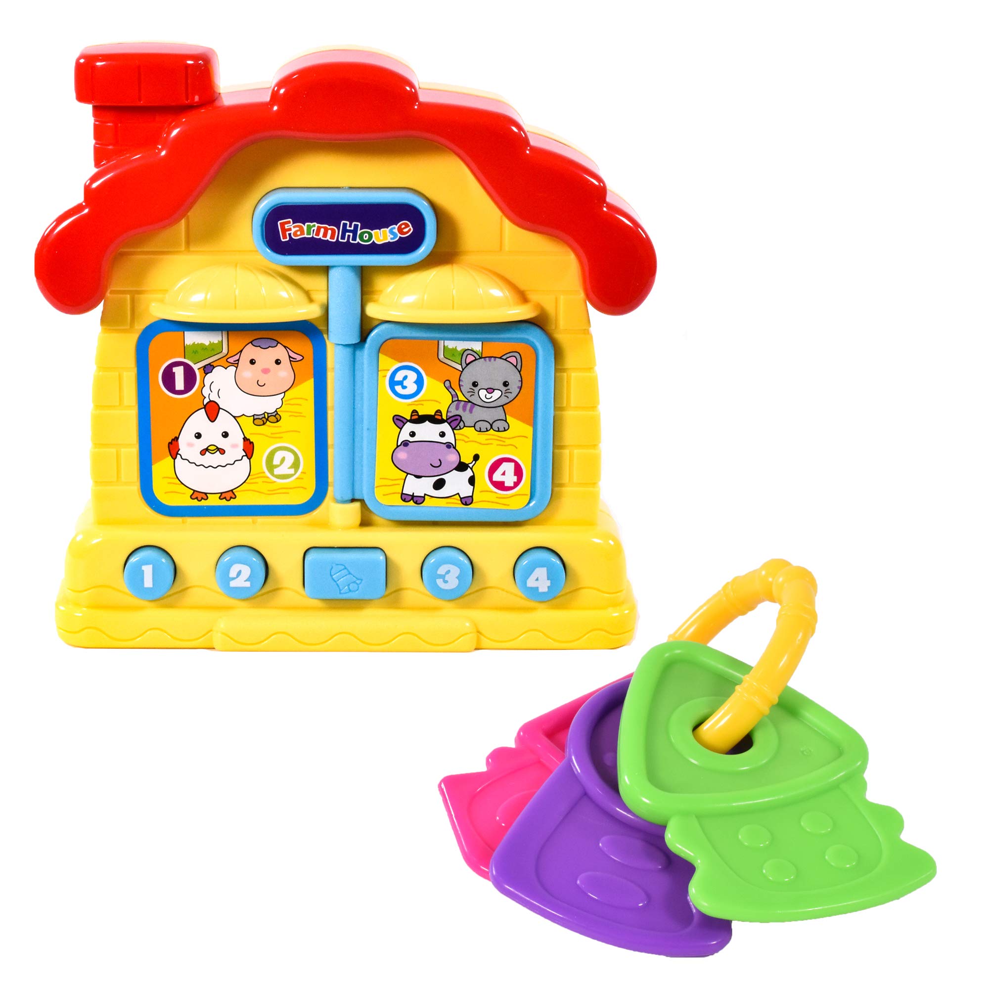 infunbebe Animal Farm House and Teething Keys