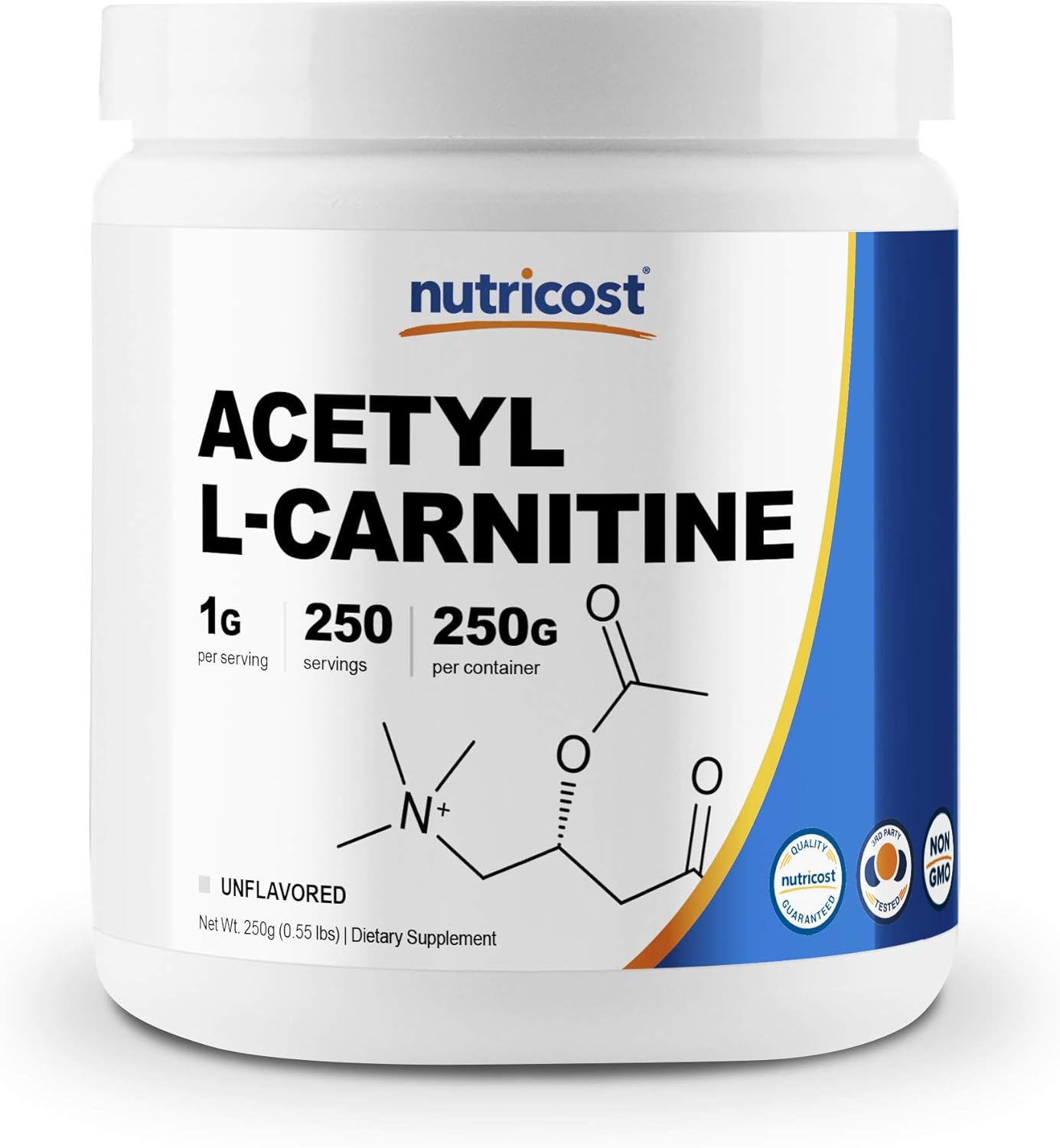 Nutricost Acetyl L-Carnitine (ALCAR) 250 Grams- 1G Per Serving - 250 Servings: Health & Personal Care