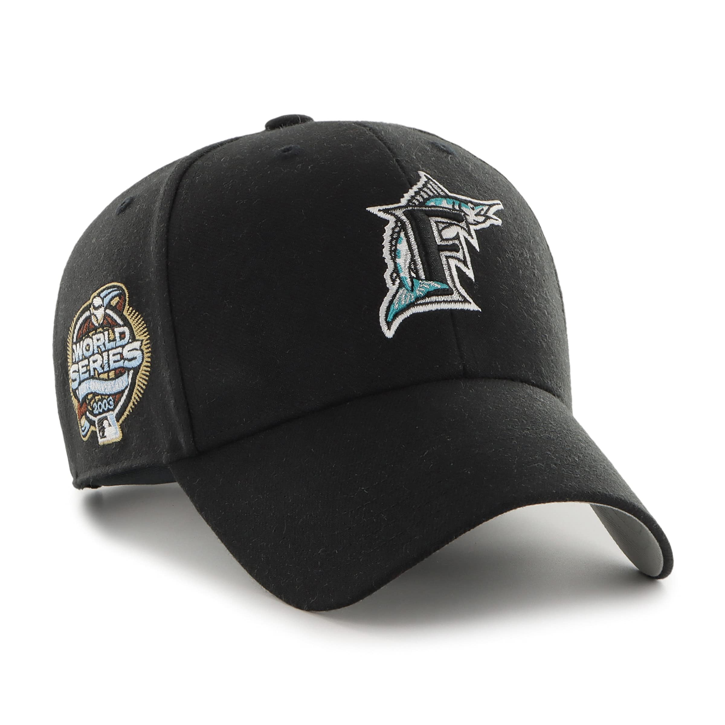 '47 Brand Snapback Cap - WORLD SERIES Miami Marlins, Black, One Size