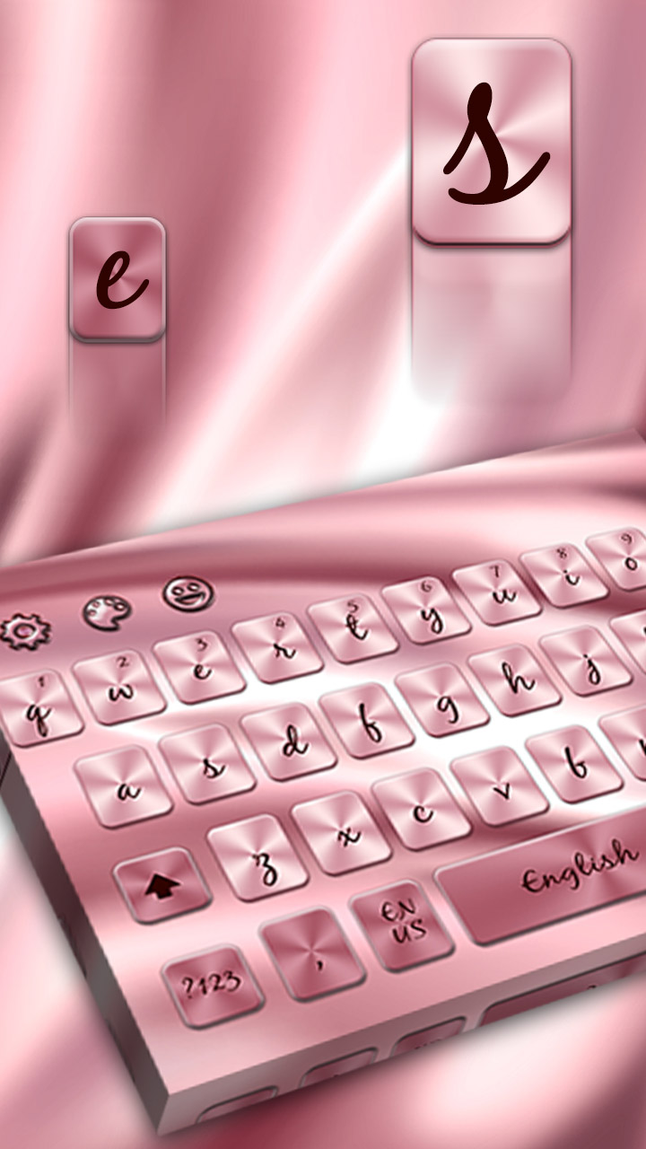 Simple Pink Silk Keyboard Theme Appstore for Android