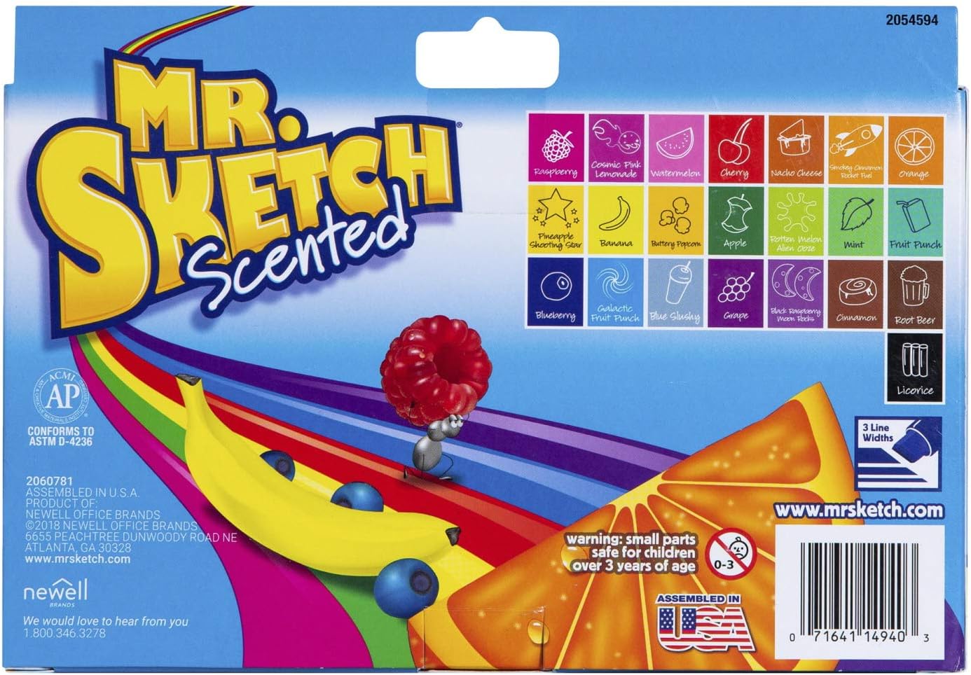 Mr. Sketch Chiseled Tip Marker, 2054594: Office Products