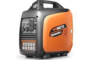 Efurden 2500-Watt Inverter Generator Gas Powered, Portable Generator for Camping, Emergency Home Backup, Super Quiet, with CO Sensor