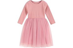 BTGIXSF Baby Girls Tutu Dress Long Sleeve Toddler Sleeveless Dresses Infant Tulle Sundress