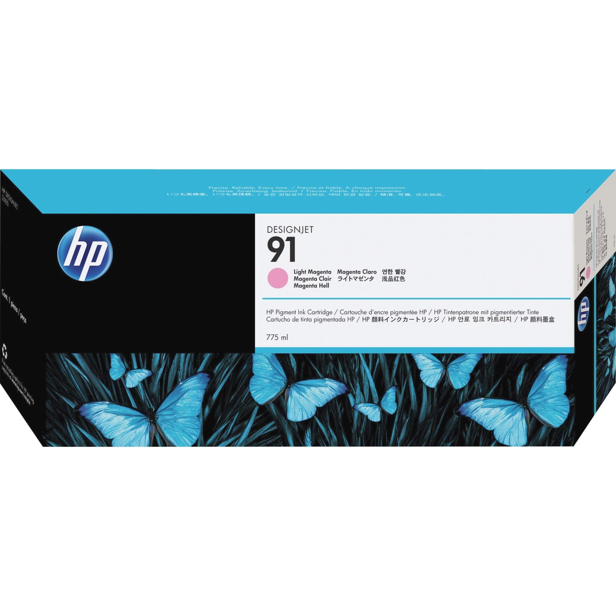HP 91 - C9471A - 1 x Light Magenta - Ink cartridge - For DesignJet Z6100, Z6100ps