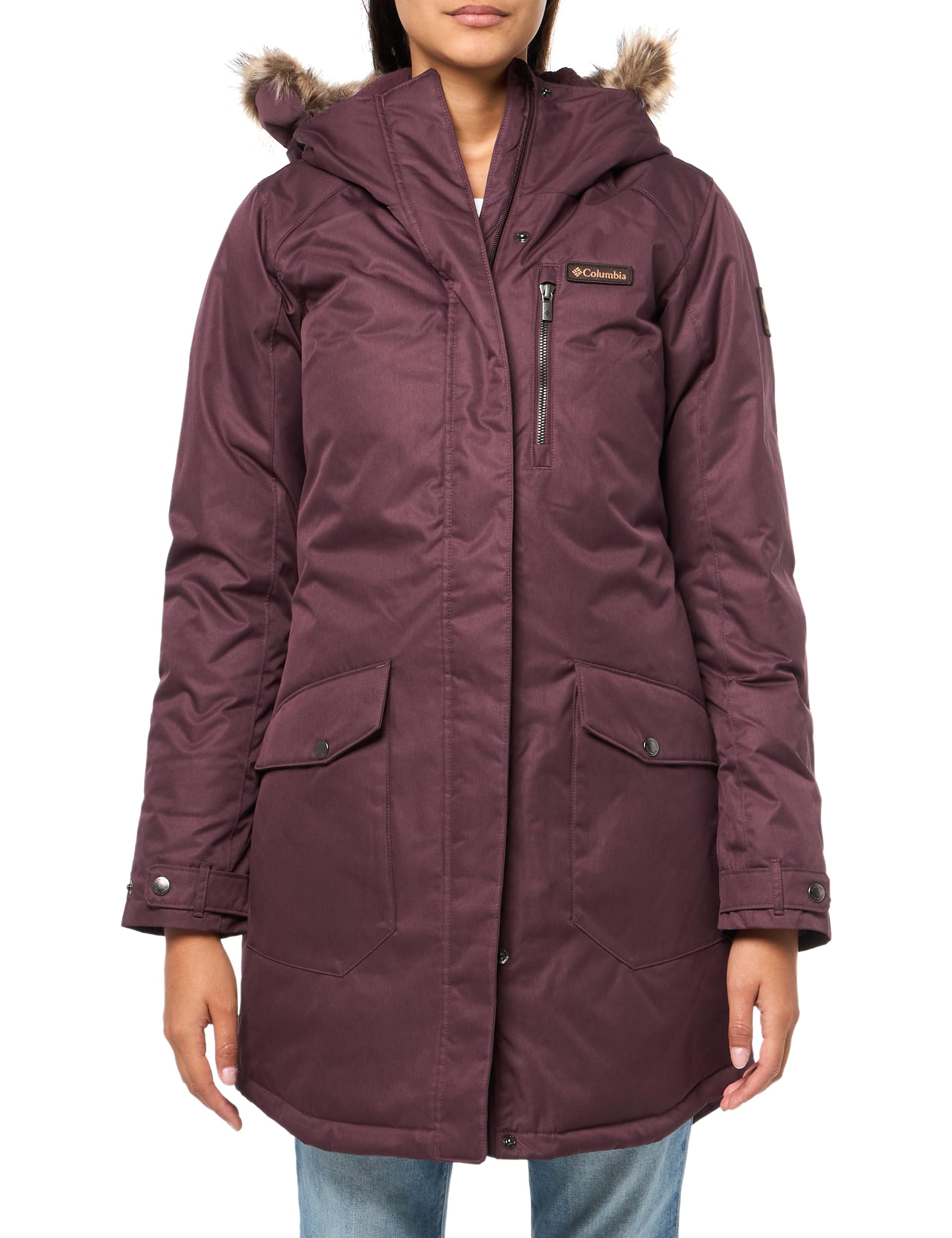 Columbia Women’s Suttle Mountain Long Insulated Jacket, Moonvista, X-Large
