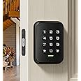 Veise Keyless Entry Door Lock, Electronic Keypad Deadbolt, Auto Lock, Anti-Peeking Password, Emergency Power Port, Easy Installation, Black