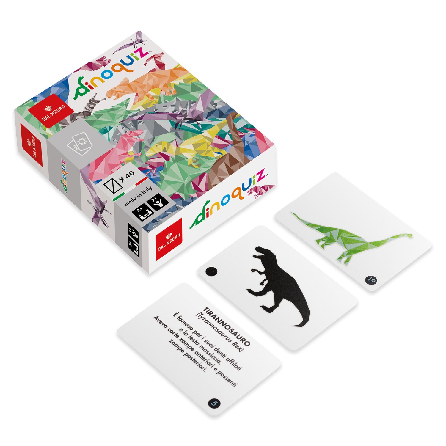Dal Negro 57044 – dinoquiz Card Game