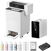 xTool Apparel Printer Plus Bundle with Shaker Oven &amp; Fume Extraction System | One-Click Print-to-Bake, Dual I1600 Printing for High-Speed DTF Transfer, Multi-Fabric Compatible, 24/7 Auto-Maintenance