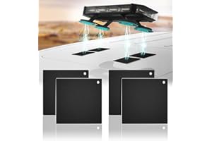 LUMENIX 4PC Magnetic Mounting Mount Pads for Cars Pickup Trucks SUV Aluminum Cab Roof Top, for Magnetic Emergency Strobe Beacon Light Bar Mounts, with Double Sided Sticky Adhesive Sticker Pad