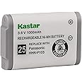 Kastar HHR-P103 Battery, Type 25, NI-MH Rechargeable Battery 3.6V 1000mAh Replacement for Panasonic HHR-P103 / P-P103 Cordless Phone (Detail Models in The Description)