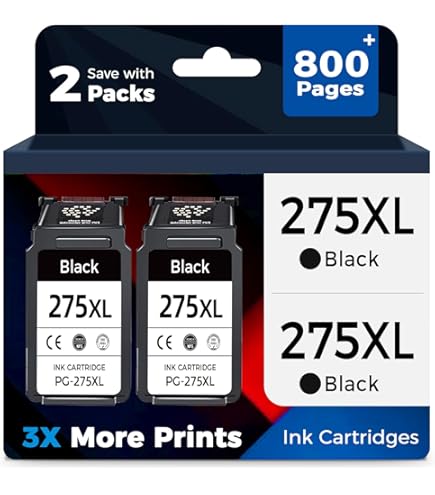 1 Pack PG-275 XL Black Ink For Canon PIXMA TS3500 TS3520 TR4700 TR4720