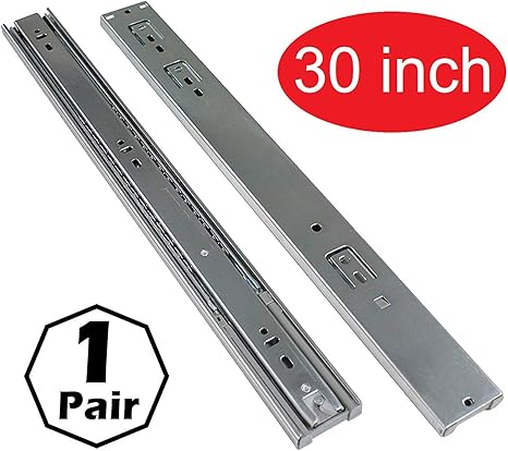 Firgelli Automations Full Extension Drawer Slides 400 Lb Capacity