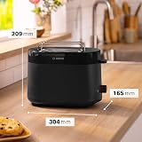 Bosch MyMoment Delight 2-Slice Toaster Matte Black Reheat Defrost view 2