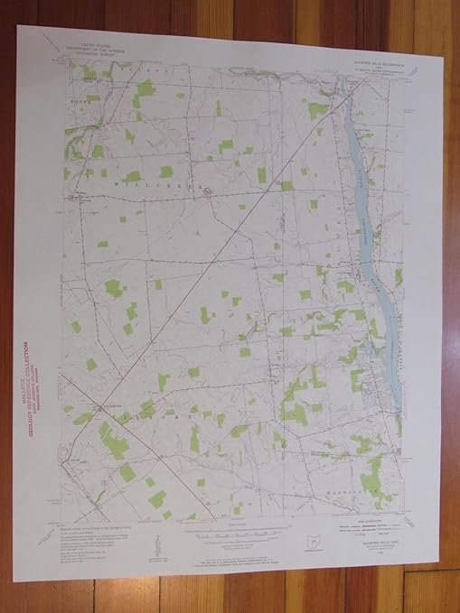 Shawnee Hills Ohio 1956 Original Vintage USGS Topo Map