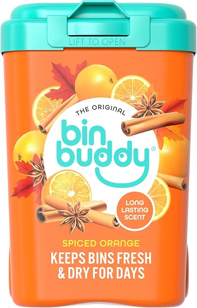 Bin Buddy Spiced Orange 450g Bin Freshener for Indoor Outdoor Bins