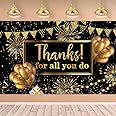 LOONELO Thanks for All You Do Backdrop Banner with 70.8"X43.3", Thank You Party Background Photography Photo Studio Props for Congrats Grad National Nurses Day Happy Retirement Party Decorations