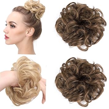 artificial hair bun