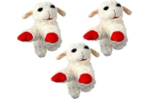 CLASSIC MEDIA Multipet 6-Inch Lamb Chop Dog Toy, 3 Pack
