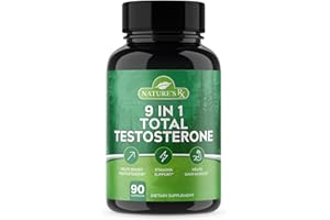 EPN SUPPLEMENTS Nature's RX | #1 RATED 9 in 1 Total Testosterone Booster | Increase Testosterone, Muscle Mass, Stamina | Horny Goat Weed + 8 Powerful Ingredients | 3rd Party Tested Ingredients - 90 Pills