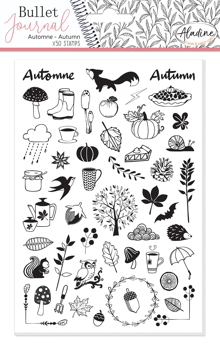 Aladine Bullet Journal Foam Stamps Autumn