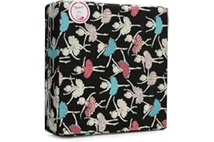 Zicac High Chair Portable Booster Seat Cushion Travel Dining Seat Pad for Toddler Kids Baby Infant Washable Thick Chair Seat Pad (Black)