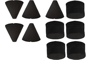 Yibuy Electronic Drum Piezo Trigger Cone Cylinder Black Foam Parts Kit Pack of 10