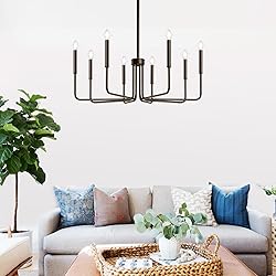 8-Light Farmhouse Chandelier for Dining Room