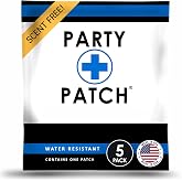 Party Patch Social Lifestyle Patch 5-Pack &ndash; Transparent Topical Adhesive for Festivals, Weddings &amp; Active Events &ndash; Water-Resistant &amp; Skin-Safe &ndash; Discreet Celebration Essential (5 Count)